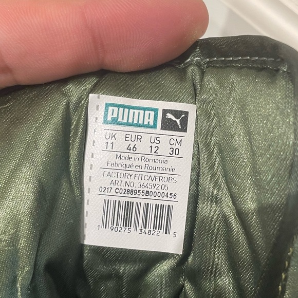 PUMA FENTY BY RIHANNA CYPRESS GREEN PLATFORM SNEAKER BOOTS - Picture 13 of 13